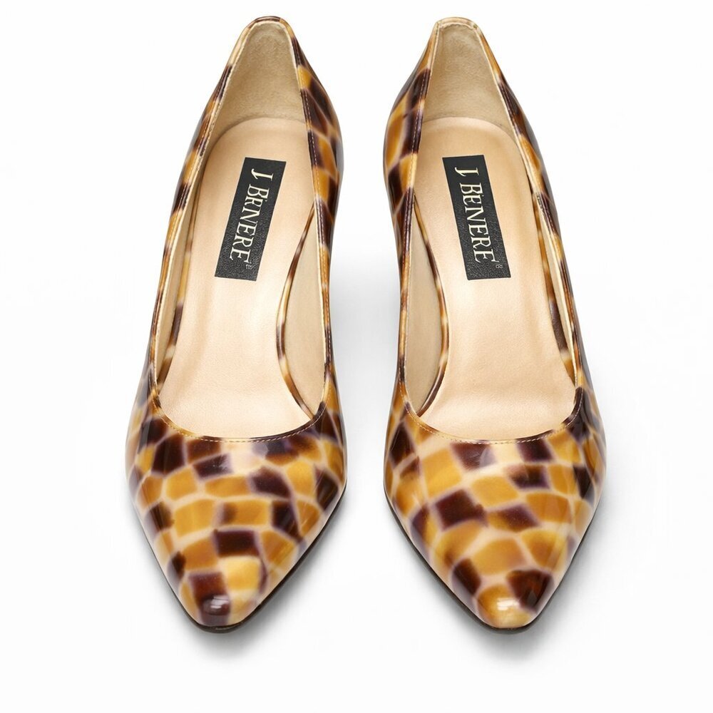 J. RENEE Multi-Color Patent Leather Pump Shoes 6.5